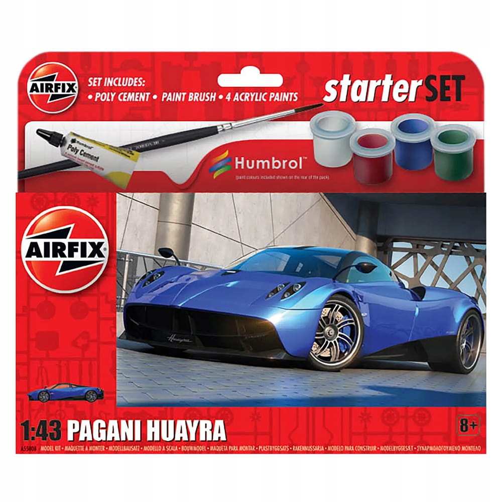 Sada Pagani Huayra 1:43, Airfix A55008 pro malé začátečníky