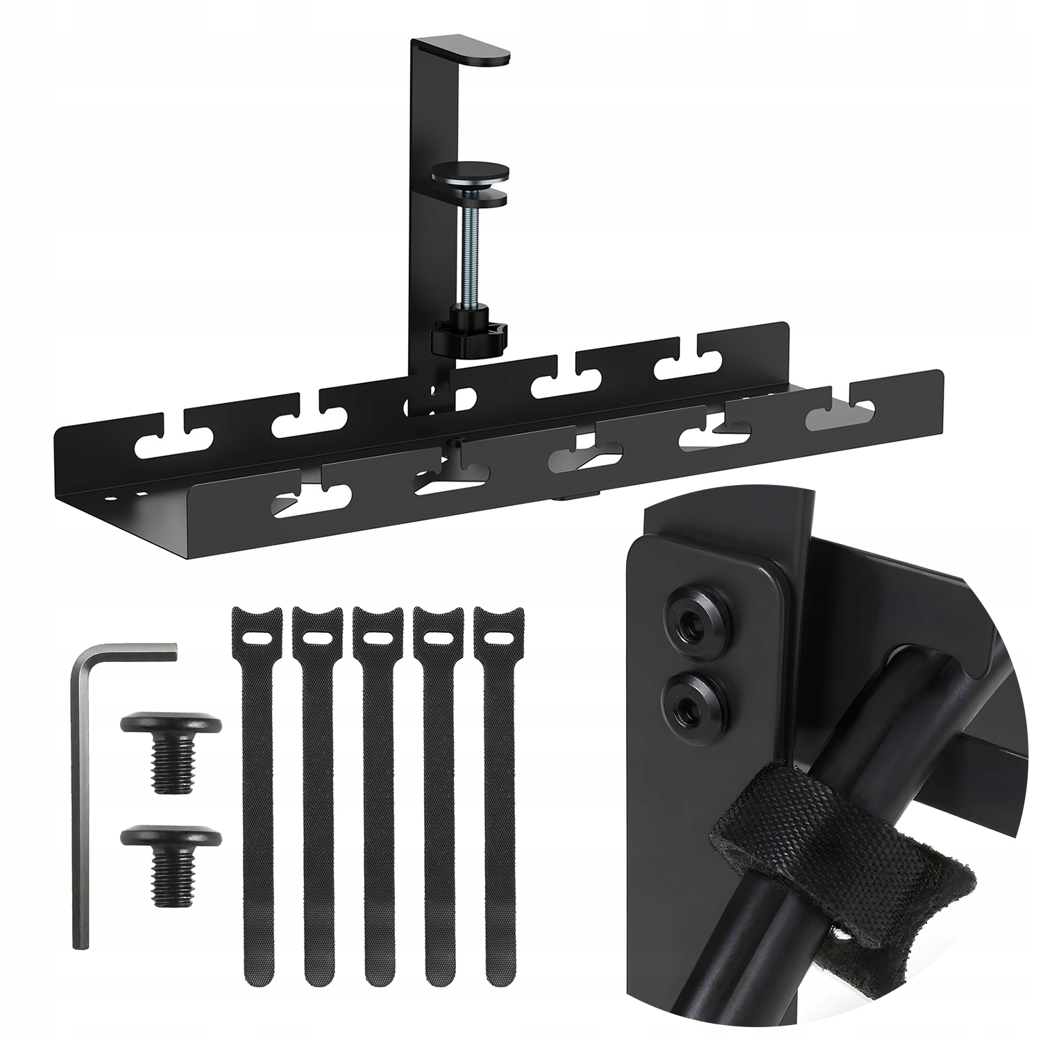 Maclean Organizer podbiurkowy MC-105 B, na kable