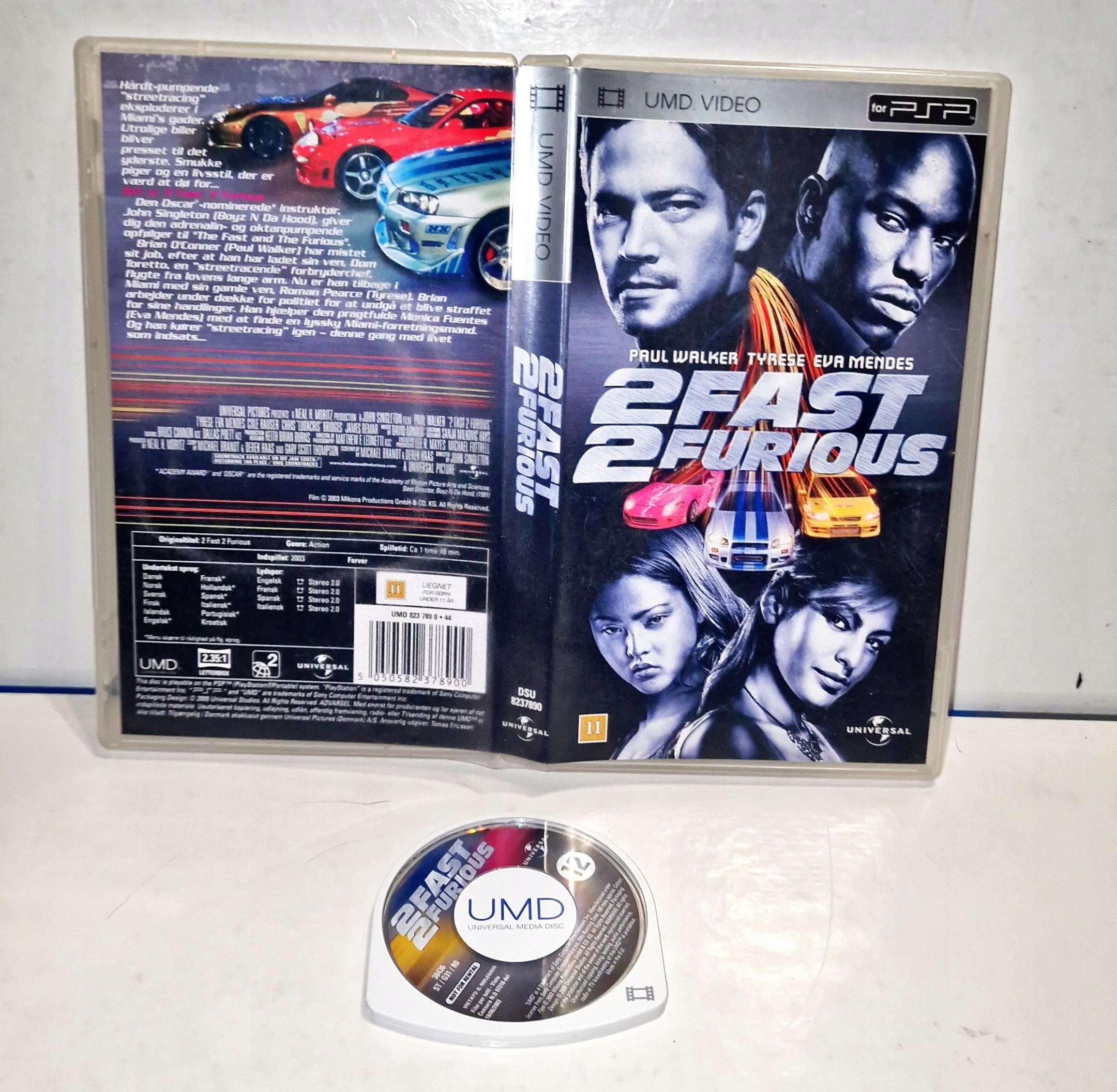 2 Fast 2 Furious PSP UMD VIDEO ZADBANA PŁYTA