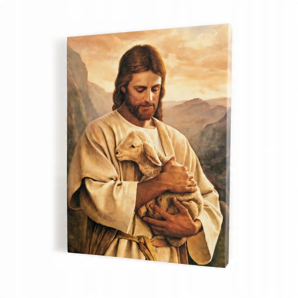 

Jezus Chrystus Dobry Pasterz, obraz na płótnie can