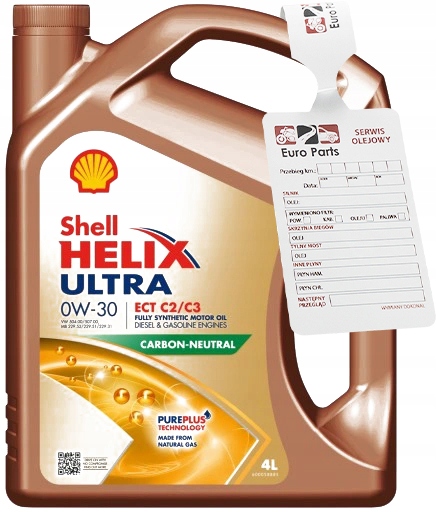 Shell Helix Ultra 0W30 Ect C2/C3 olej silnikowy 4L