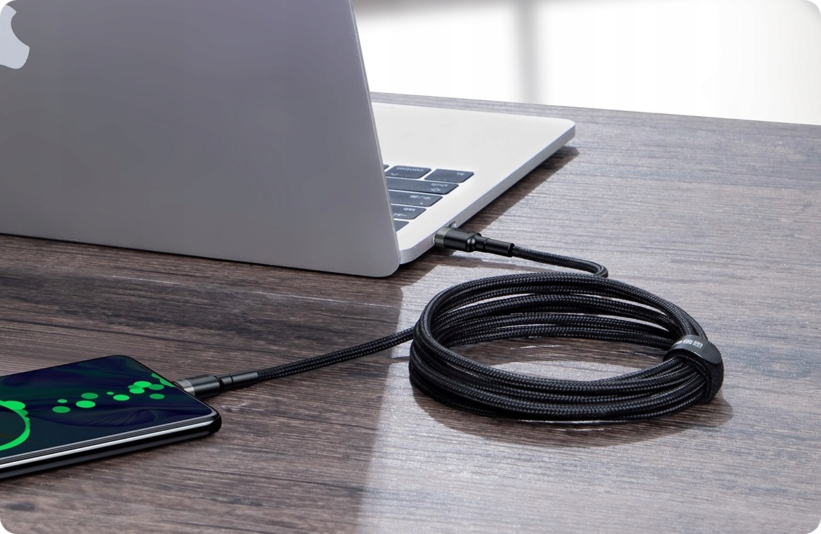 BASEUS MOCNY KABEL PRZEWÓD TYPE-C USB-C QC 3.0 PD 100W 2M SZYBKIE ŁADOWANIE Kod producenta CATKLF-ALG1