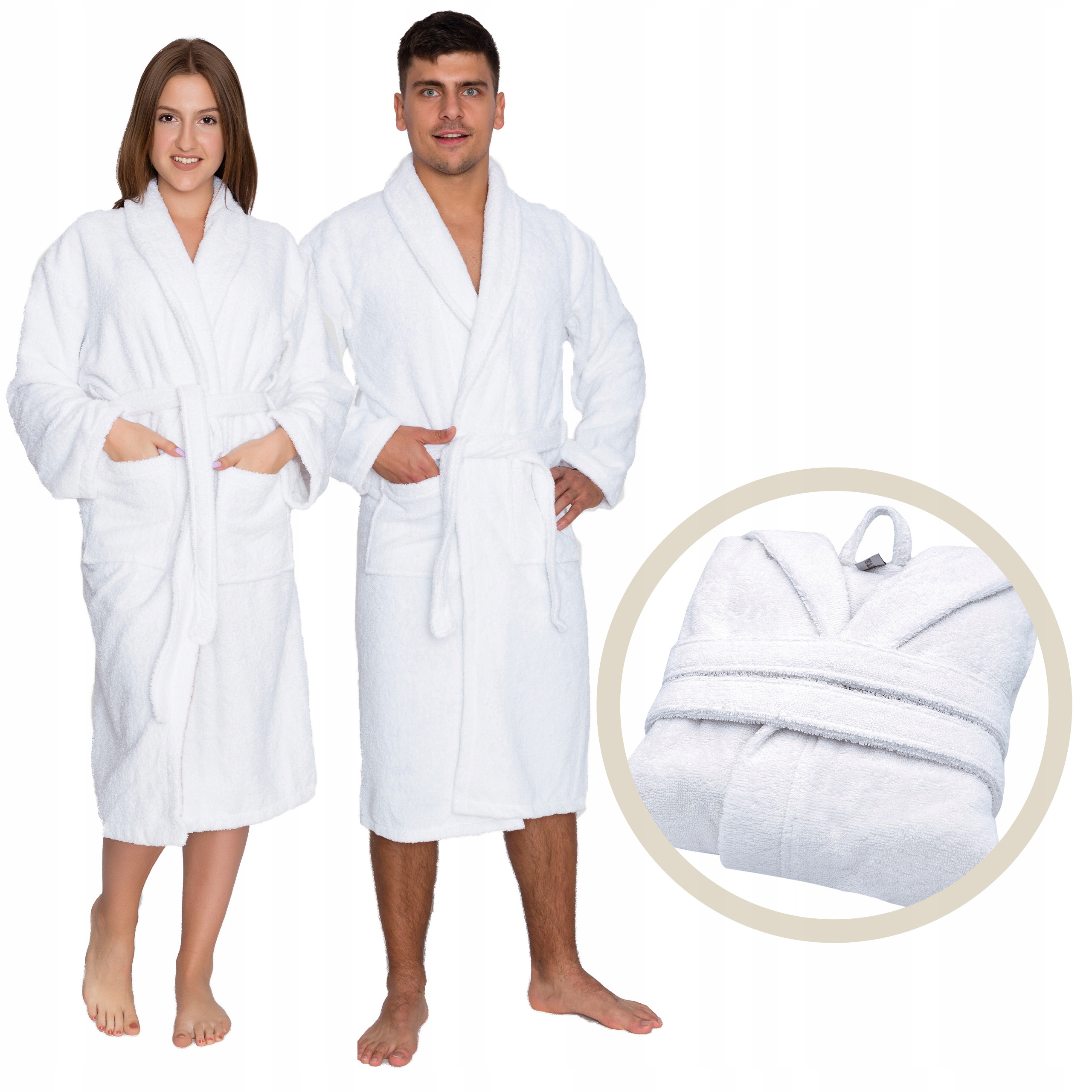 

Szlafrok hotelowy bawełniany frotte 350g L/XL