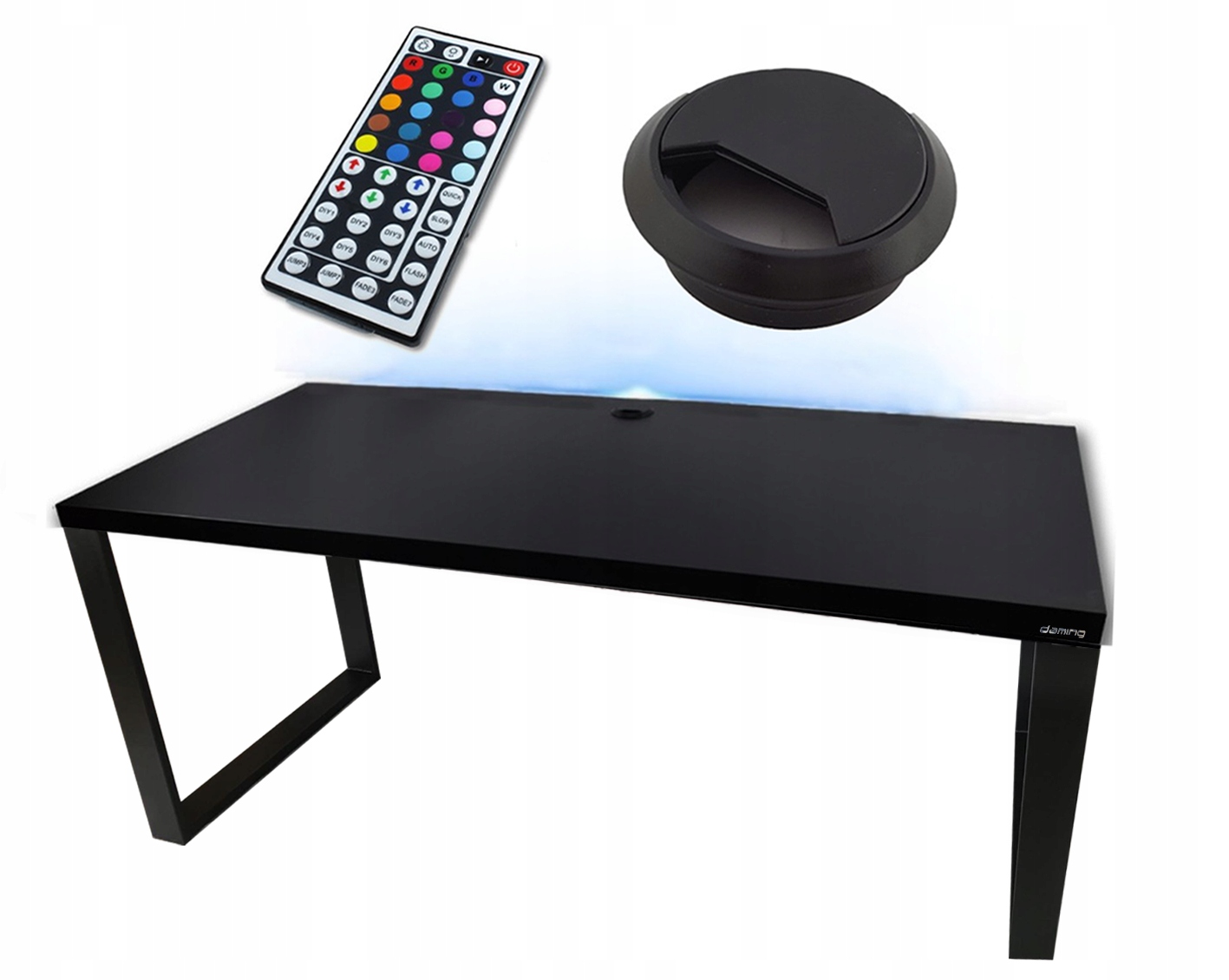 Biurko Gamingowe 160x80 Loftowe Led Przepust Komputerowe Producent