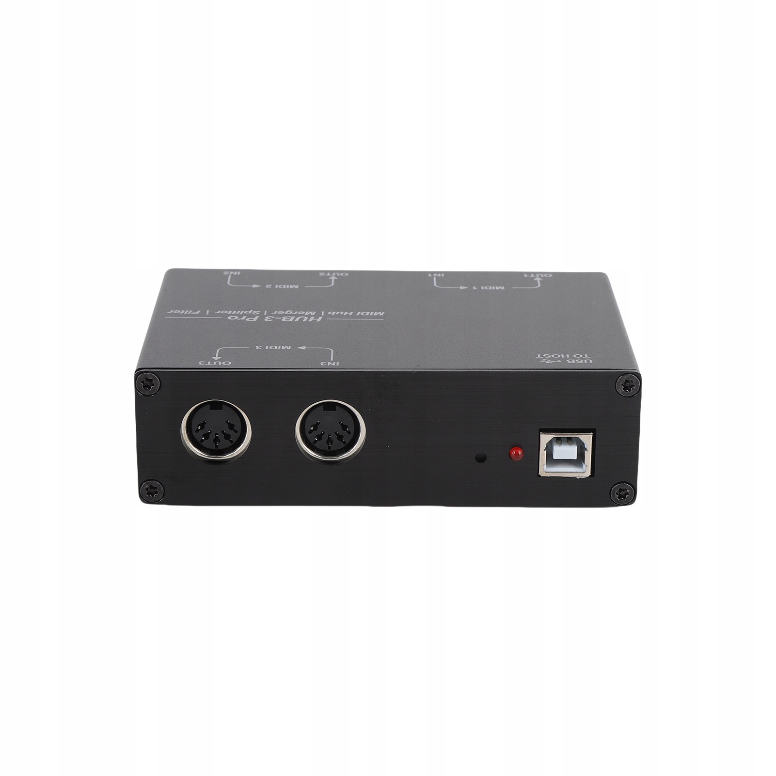 DOREMiDi Splitter MIDI USB Host Box MIDI 3 wejścia MIDI do 3 wyjść HS