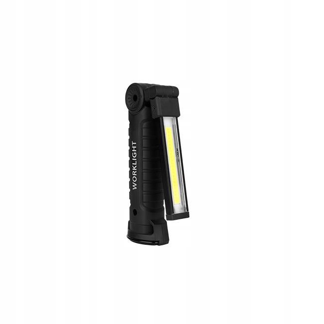 Latarka Led Cob 3W+1W Akumulator 0472
