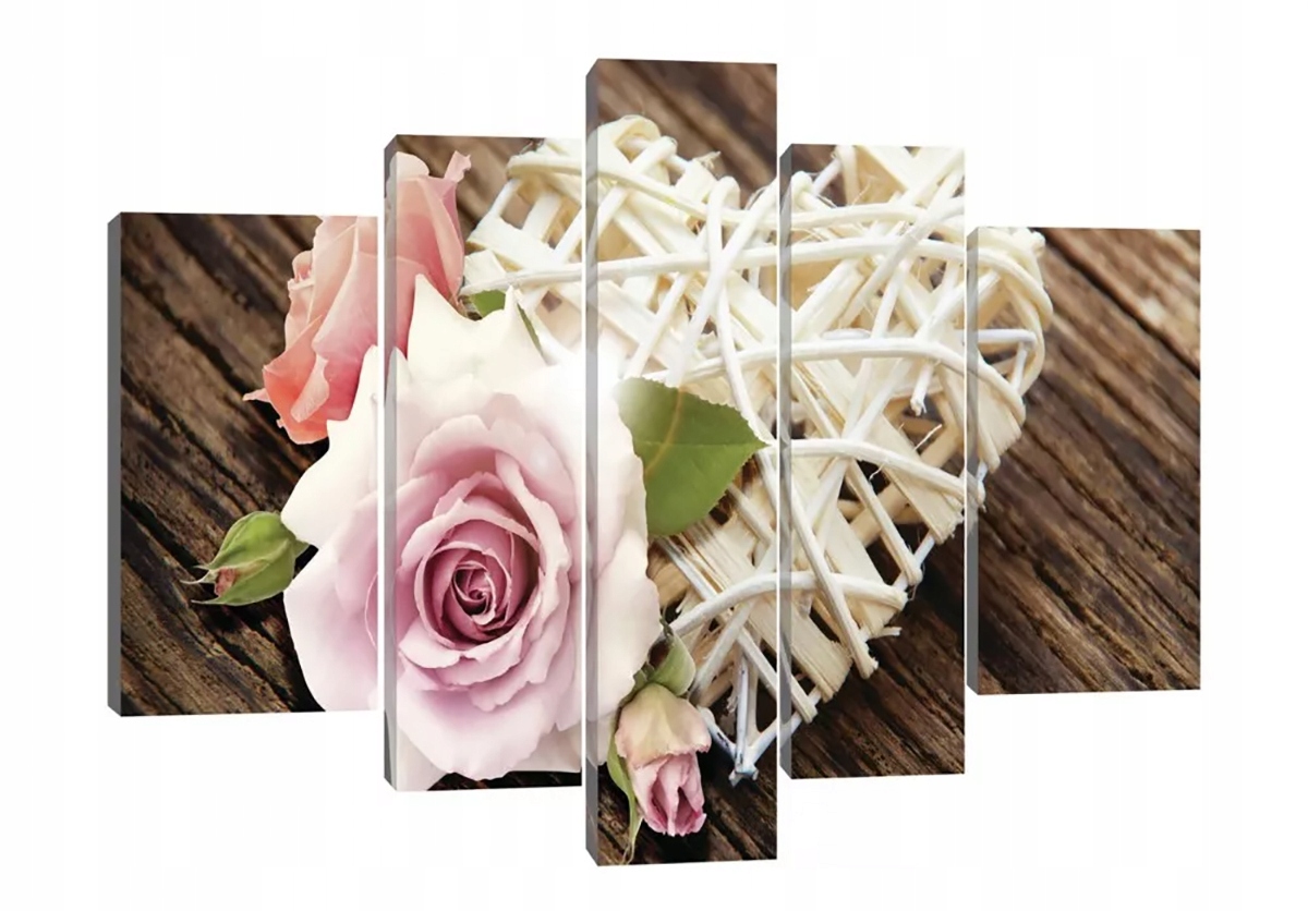 Obraz Na Plátne Canvas 170x100 Ruža Srdce Prútená