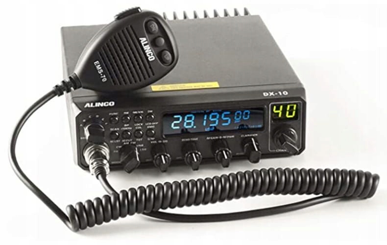 Alinco DX-10 Rádio 10 m Am/fm/ssb/cw 1DIN Export 25-29,7 MHz