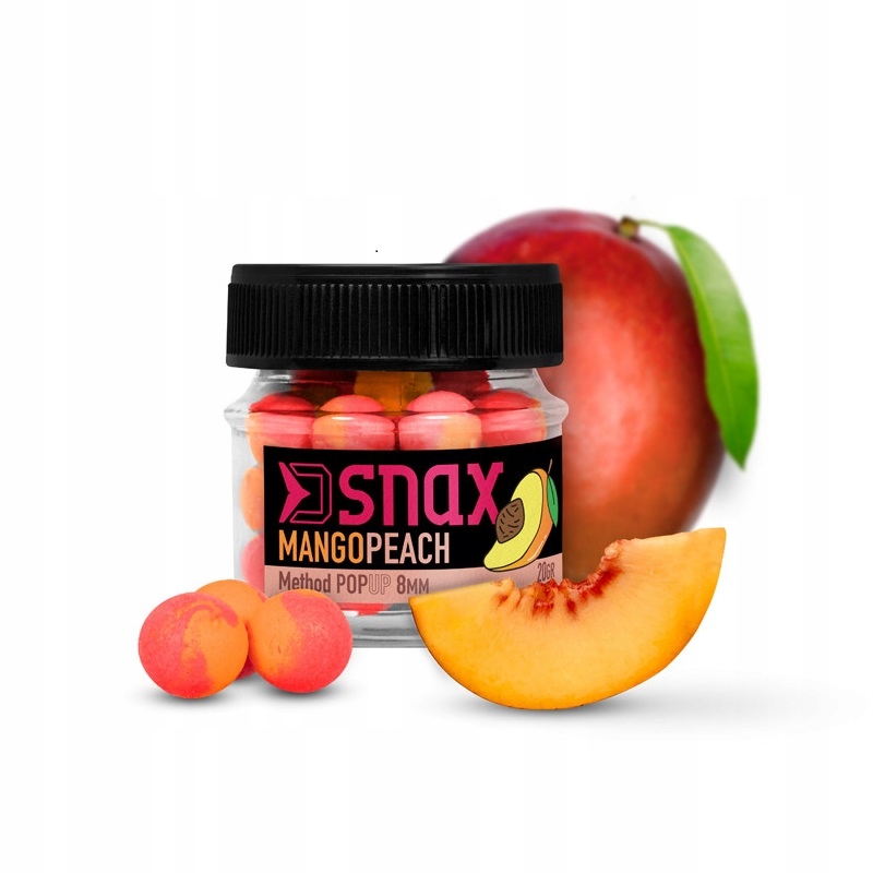 Delphin Przynęta Method Feeder D Snax Pop Up Mango Brzoskwinia 10mm