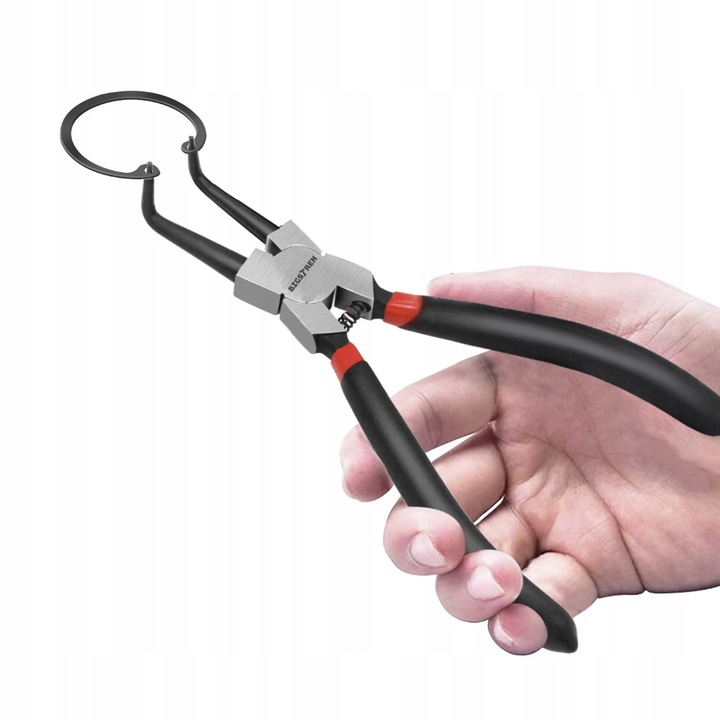 Zestaw Szczypce Do Pierścieni Segera 7'' 180mm 4 Elementy Proste Wygięte Waga produktu z opakowaniem jednostkowym 0.722 kg