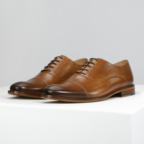 Pánské společenské polobotky Wojas, hnědá barva, velikost vel.