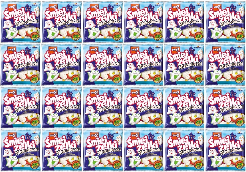 24x 90g NIMM2 Veselé Želé Mléční Duchové v krabičce