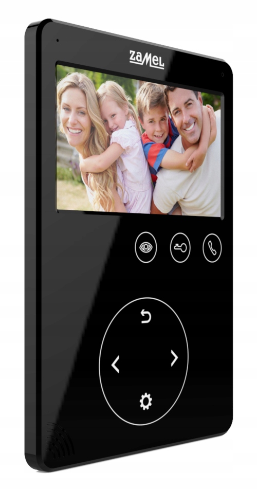 Wideodomofon 1-rodzinny ZAMEL VP-819B 2 monitory Rodzaj domofonu Jednorodzinny