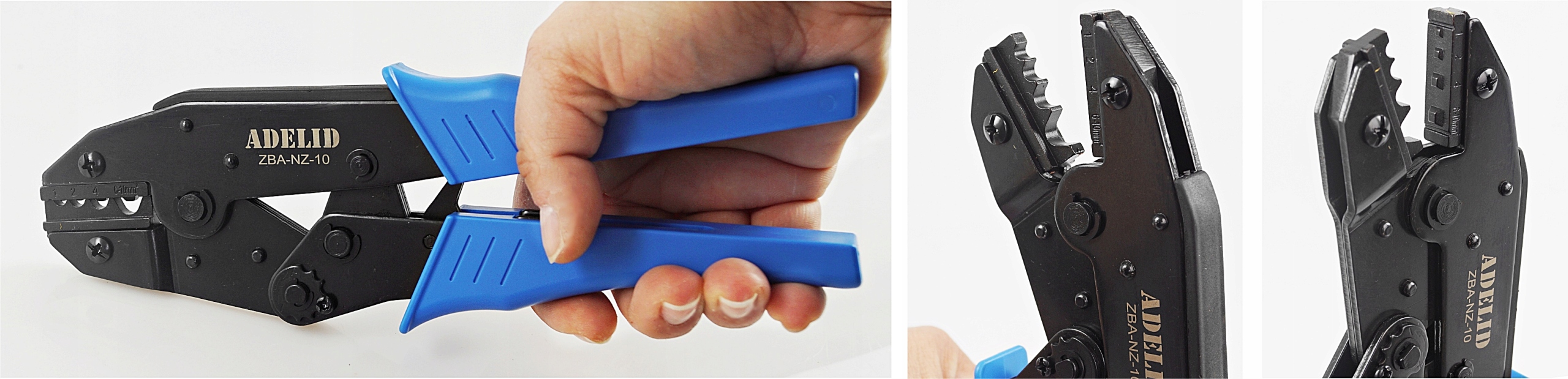 ZACISKARKA PRASKA DO KOŃCÓWEK KONEKTORÓW NIEIZOLOWANYCH PRZEWODÓW 1 6 10 Maksymalny przekrój przewodu 10 mm²