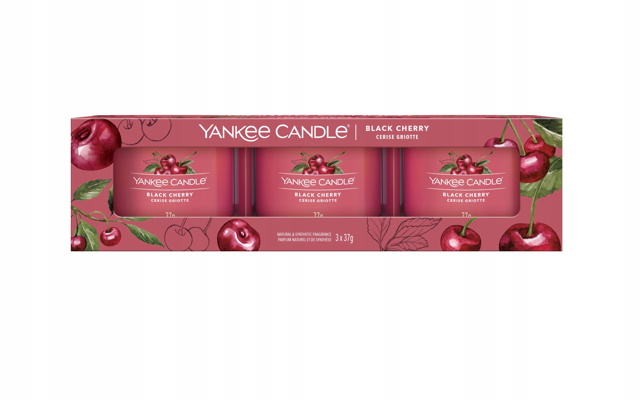 

Yankee Candle Black Cherry świeca mini 37g Zestaw