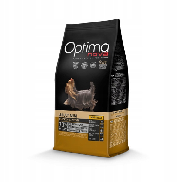 Levně Suché krmivo pro psa Optimanova Adult Mini Chicken & Potato 2 kg