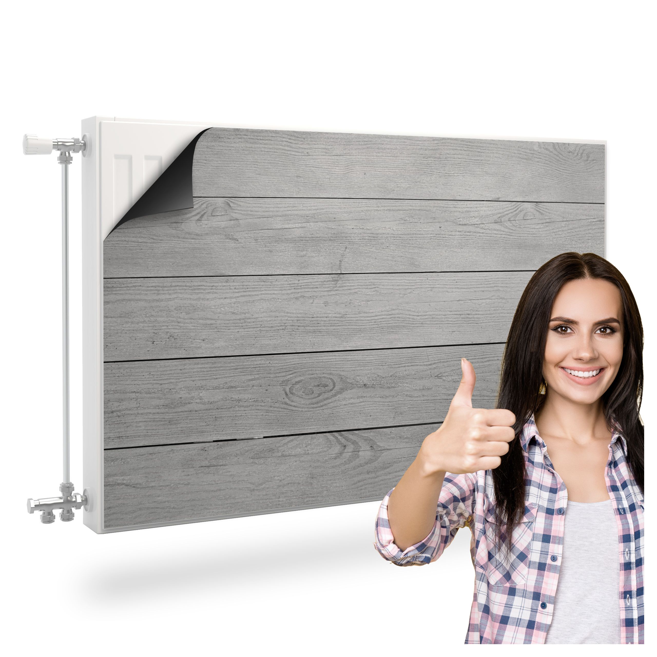 Magnetická Podložka Na Radiátor Magnet Na Radiátor Šedé Desky Dřevo 100x60