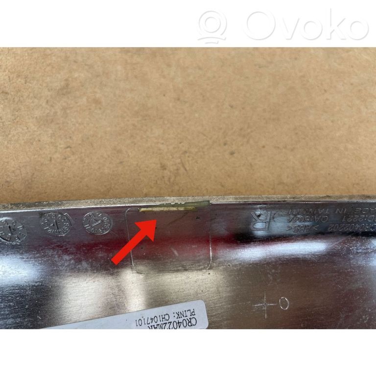 moulding cap of a bumper right front CHRYSLER PACIFICA 2017-2024 CR0402202