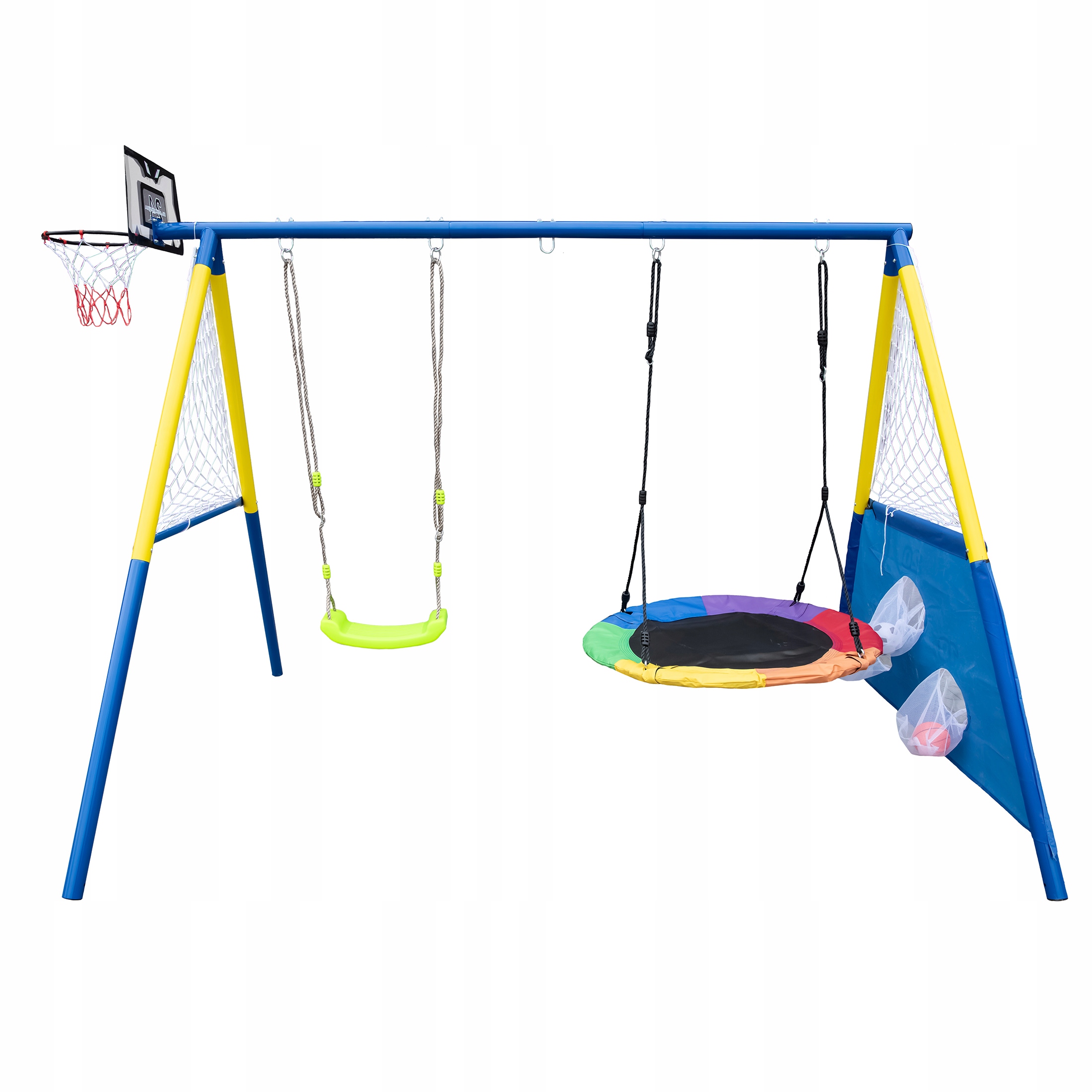 4 w 1 HUŚTAWKA OGRODOWA podwójna dla dzieci BOCIANIE GNIAZDO Maks. obciążenie 200 kg