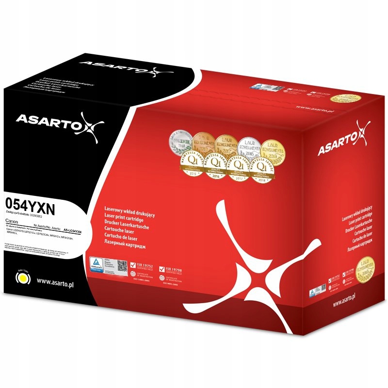 Toner Asarto do Canon 054YXN 3025C002 2300 str LBP621 LBP623 MF641 MF643