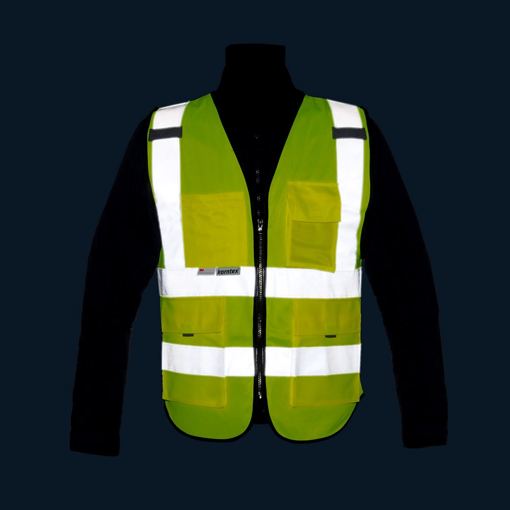 Kamizelka Odblaskowa Premium Hi-Vis PLUS r.XXL/3XL Model KXPMFYWXXL/3XL