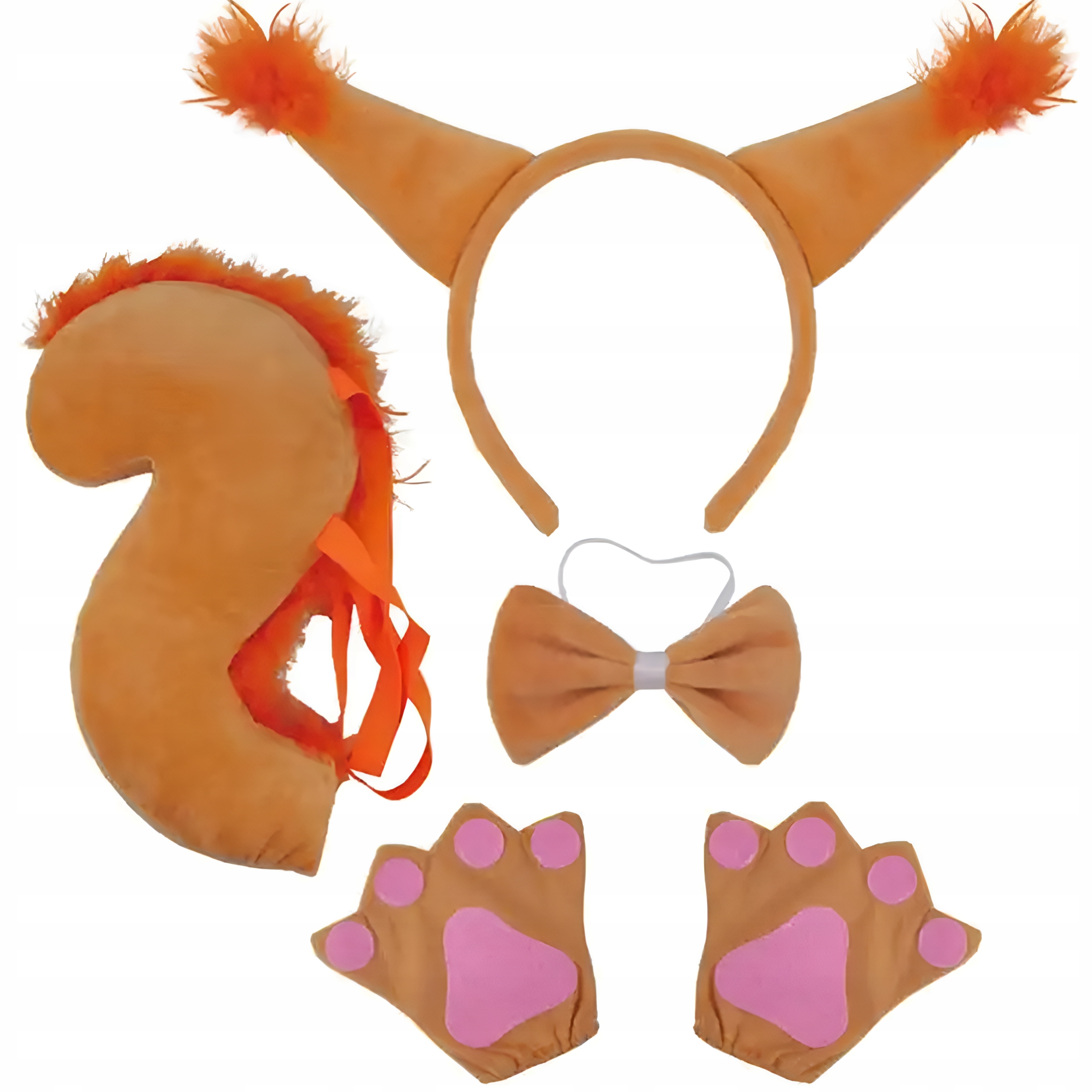STRÓJ WIEWIÓRKI WIEWIÓRKA SPÓDNICZKA OGON ŁAPKI PRZEBRANIE KARNAWAŁ BAL PM Marka Bergens