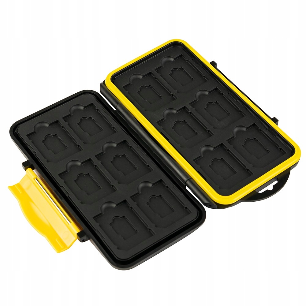 Etui organizer na karty SD/microSD Mitoya 12+12 żółte