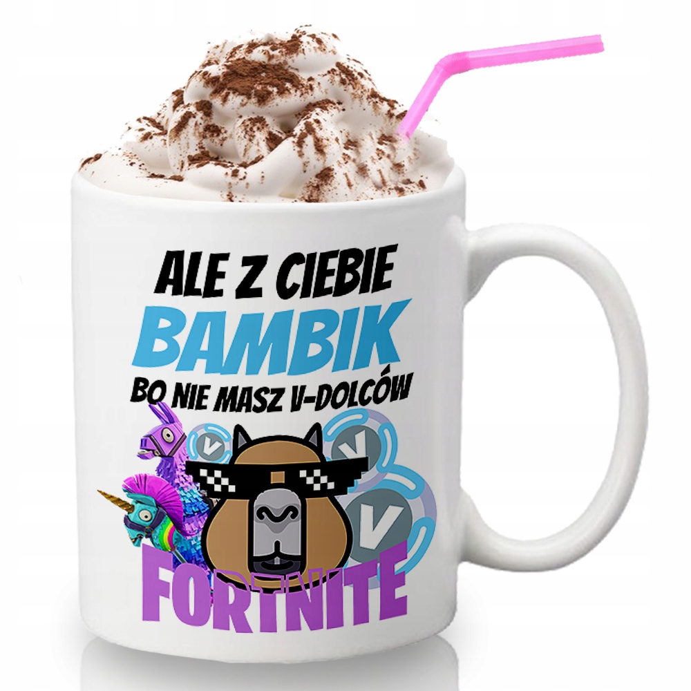 

Kubek Biały Ale Z Ciebie Bambik