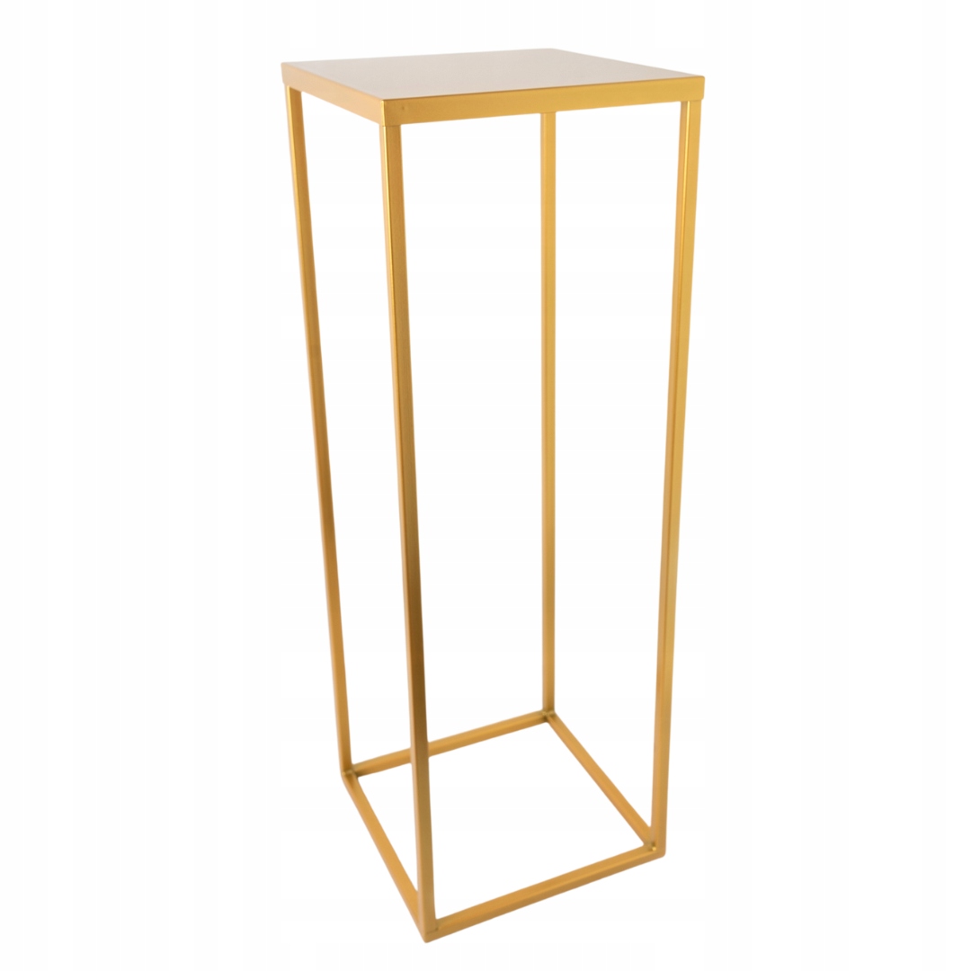 Stojan Držák Na Květináč Loft Kovový Zlatý Pevný 70 CM