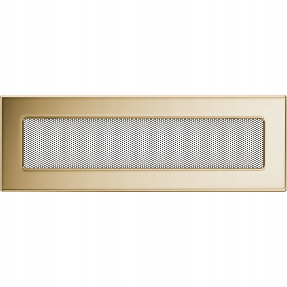 Ventilačná krbová mriežka 11x32 cm Pozlátená