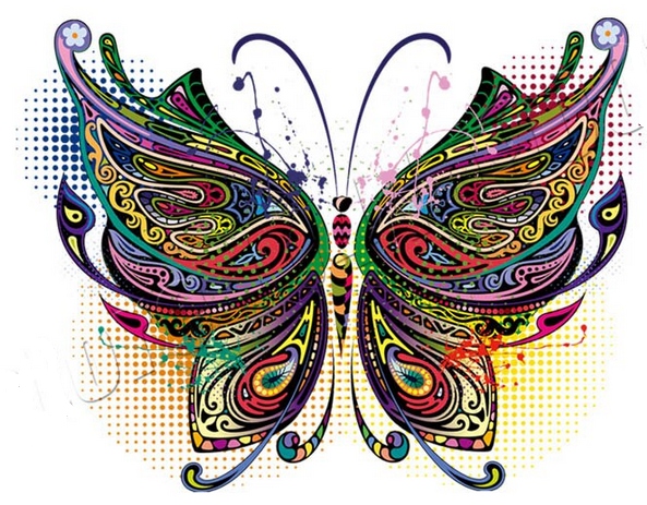 TERMO NAKLEJKA APLIKACJA NAPRASOWANKA MOTYL MT-13