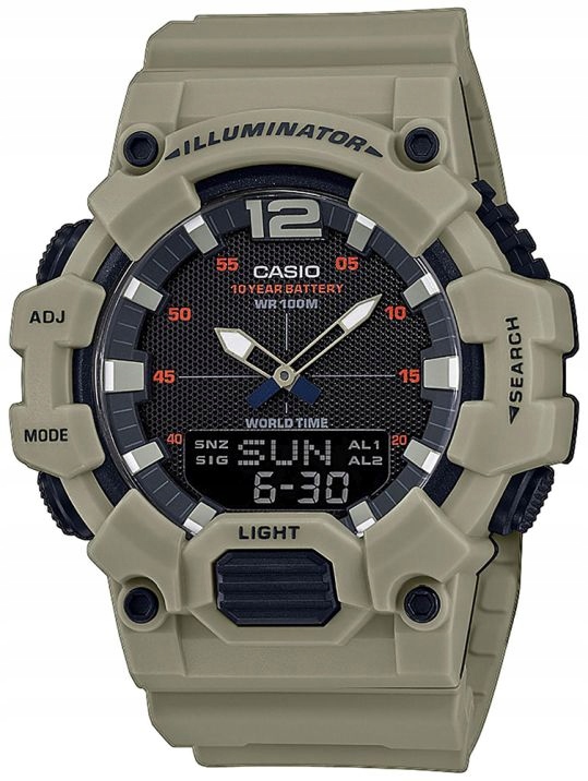 Sportovní Pánské Hodinky Casio HDC-700-3A3 S Telememo Vodotěsné Box 45 mm