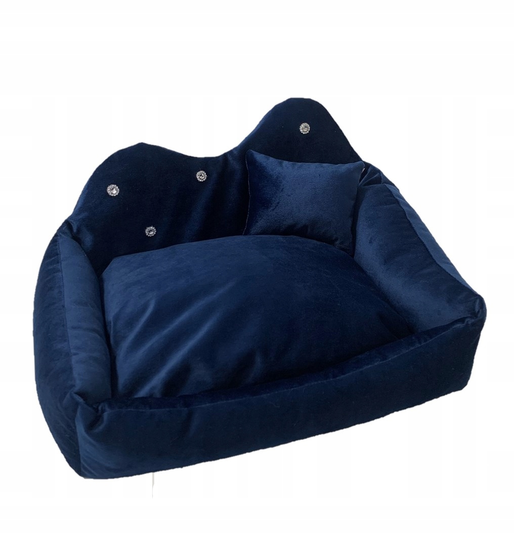 Levně Go Gift Prince tmavě modrá XL pelíšek pro zvířata 60 x 45 x 10 cm