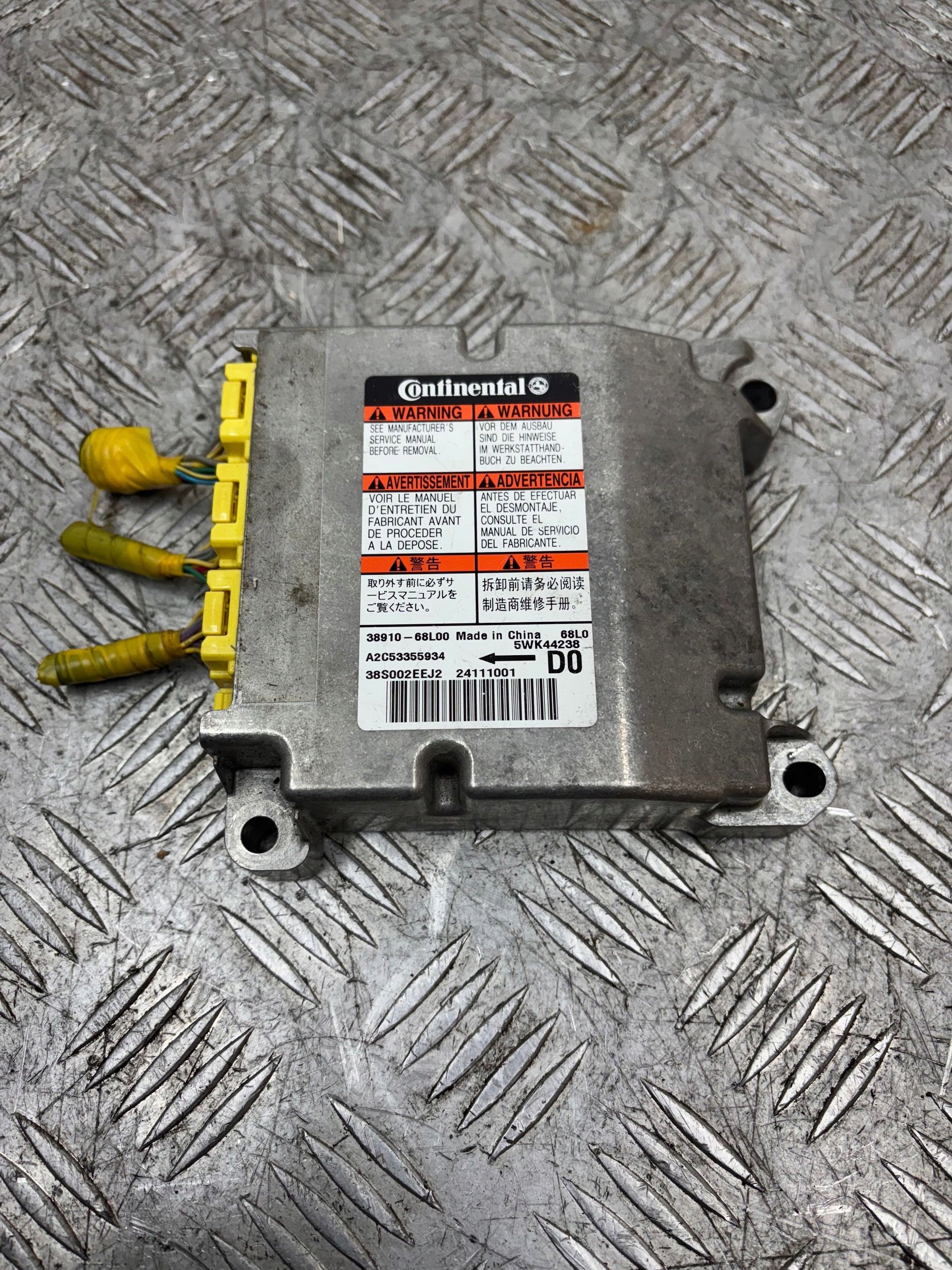 control unit SENSOR airbag SUZUKI SWIFT MK7 3891068L00