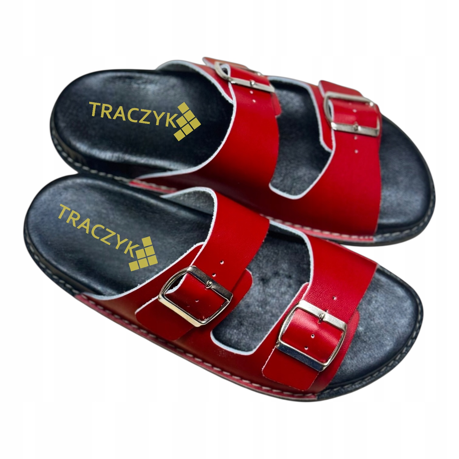 Nazouváky Papuče Profilované Červená Přírodní Kůže Fusbet vel. 37