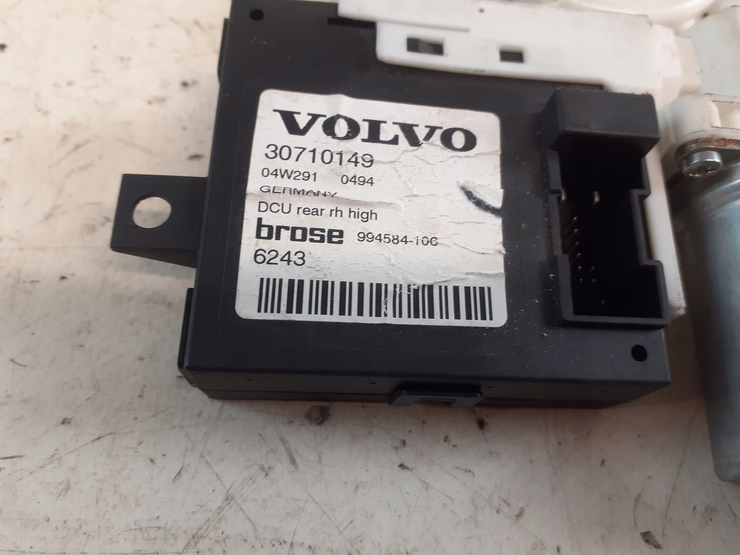VOLVO S40 II mini motor windows right rear part 30710149