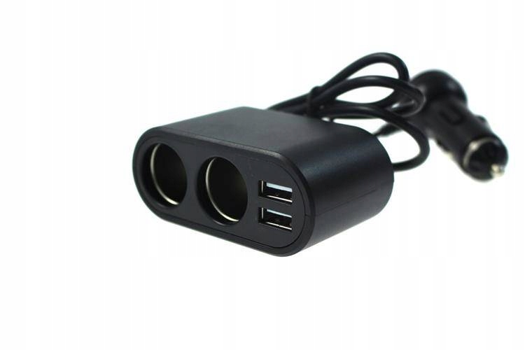 Rozdzielacz gniazda zapalniczki 12-24V 2xUSB 2.1
