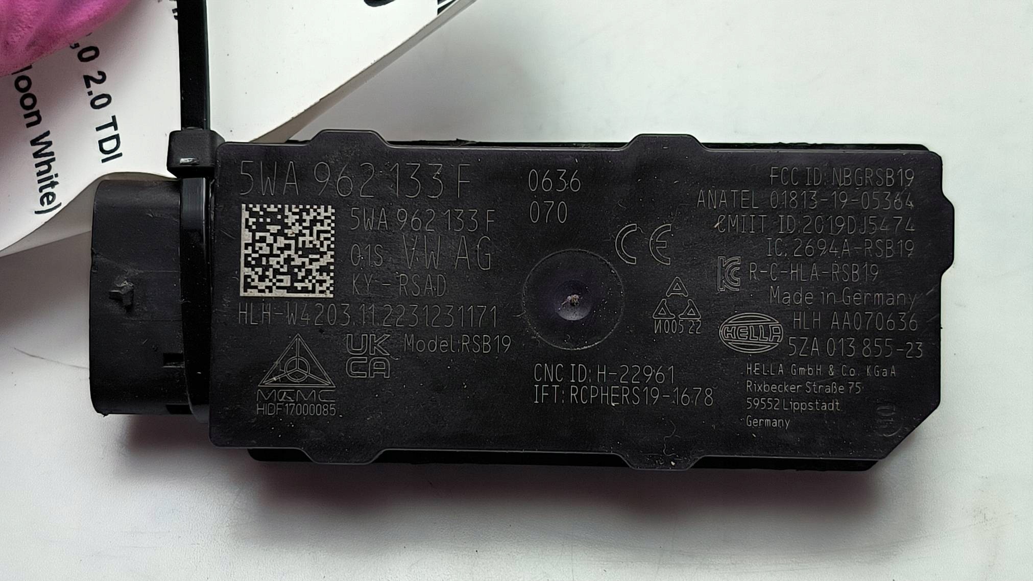 antenne KEYLESS 5WA962133F SKODA OCTAVIA IV