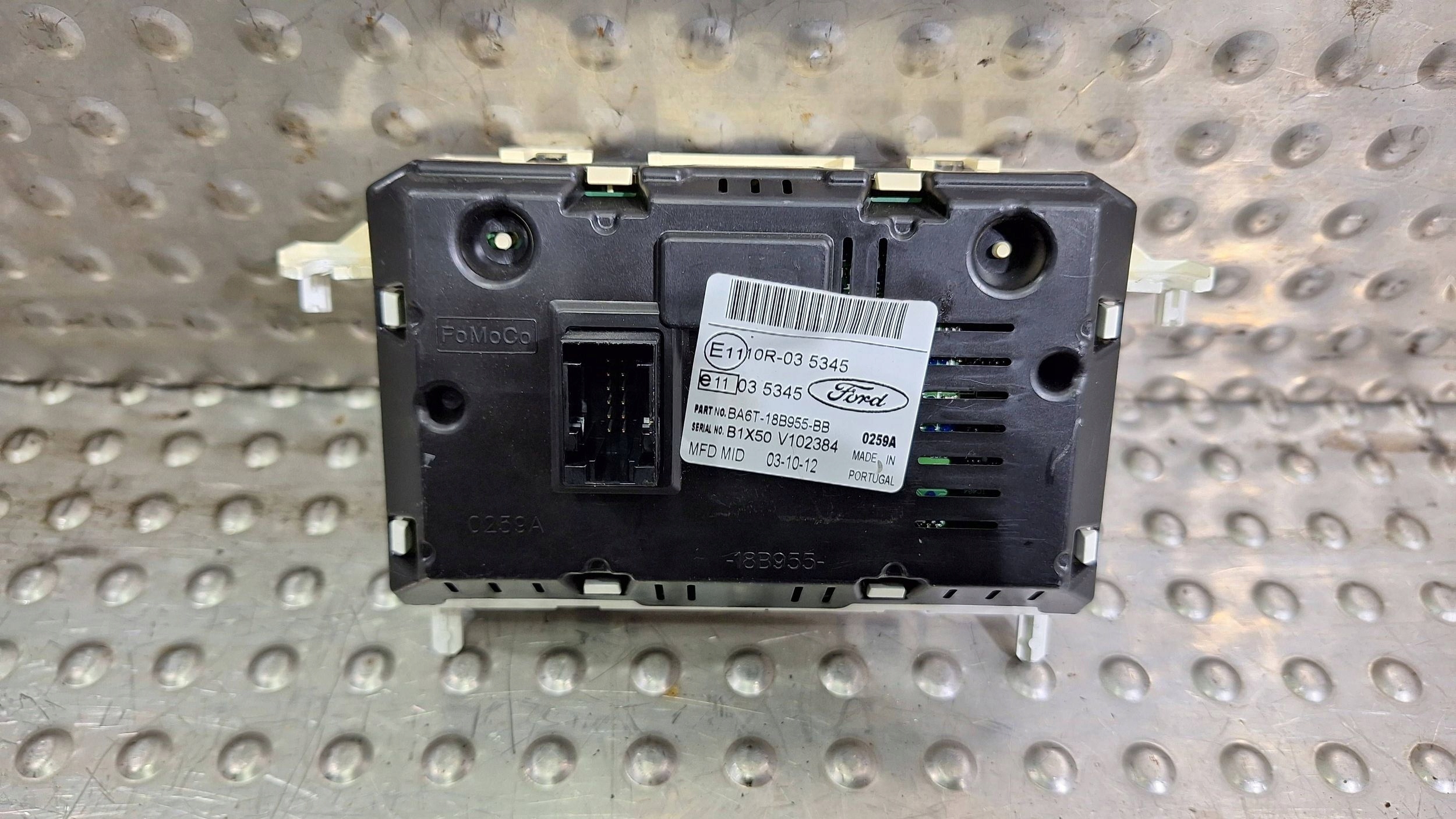 display PANEL BA6T-18B955-BB FORD FIESTA MK7