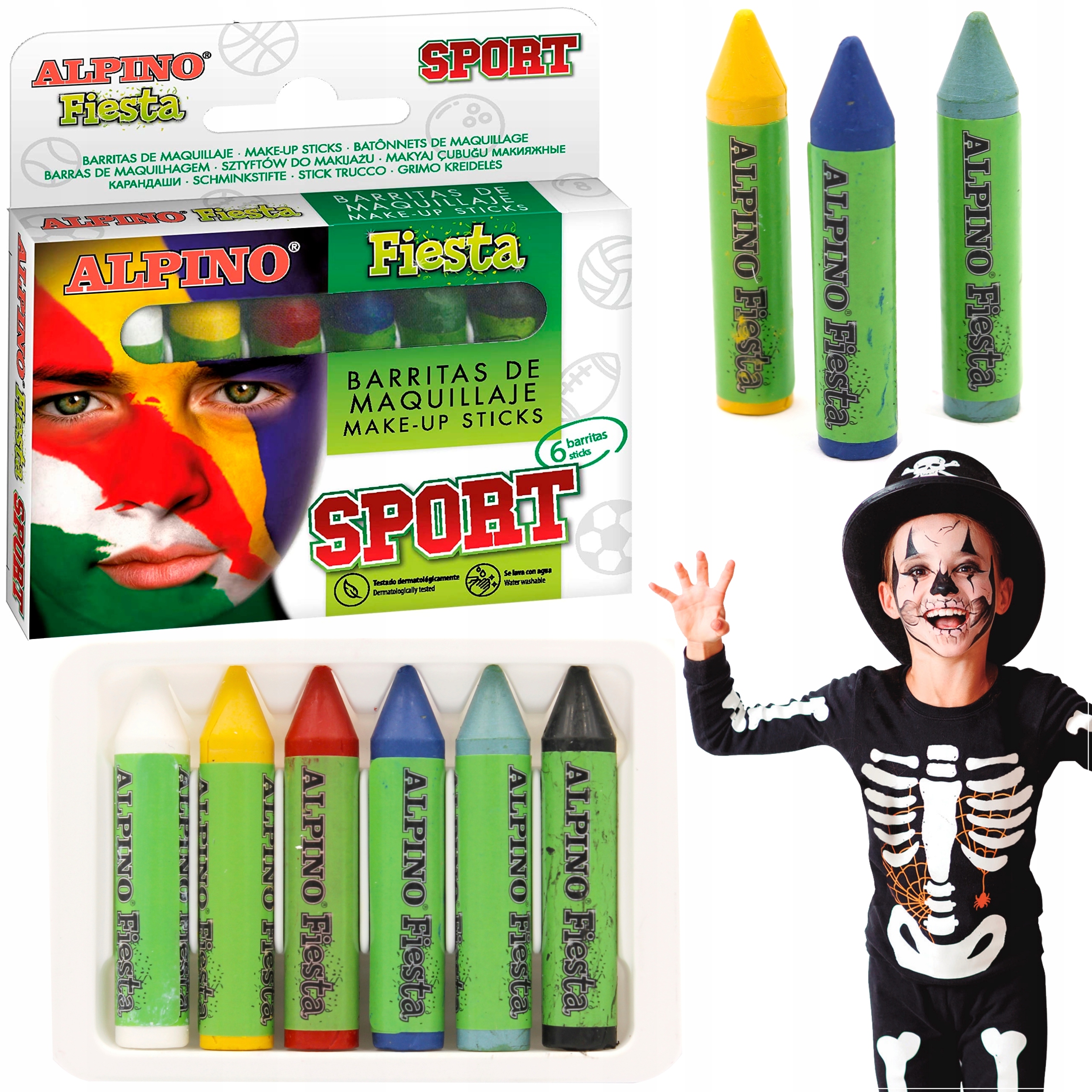 

Kredki do malowania twarzy Alpino Fiesta Sport