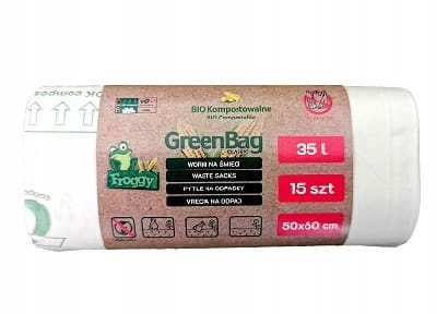 

Worki na śmieci Bio kompostowalne Eko 35l/15szt