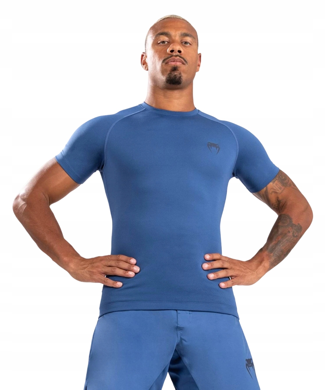 rashguard krótki rękaw venum contender S Niebieski
