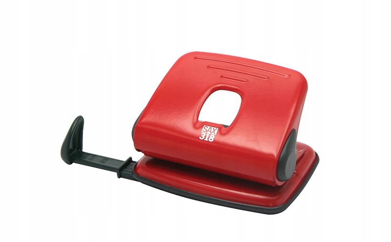 Dziurkacz do 15 kartek SAX 318 Czerwony