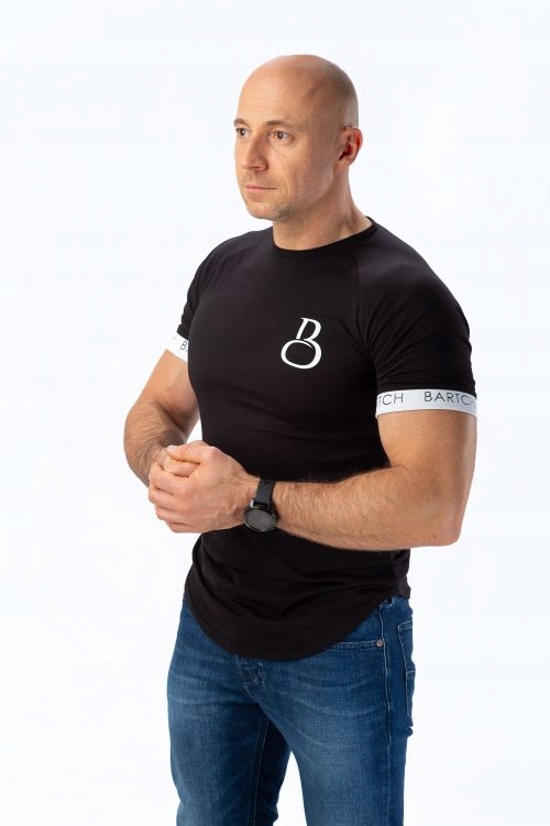 

T-shirt slim siłownia Gym streewear XL size black