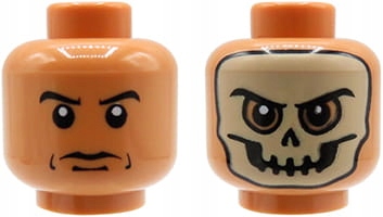 

Lego głowa główka figurki męska, cielista, maska