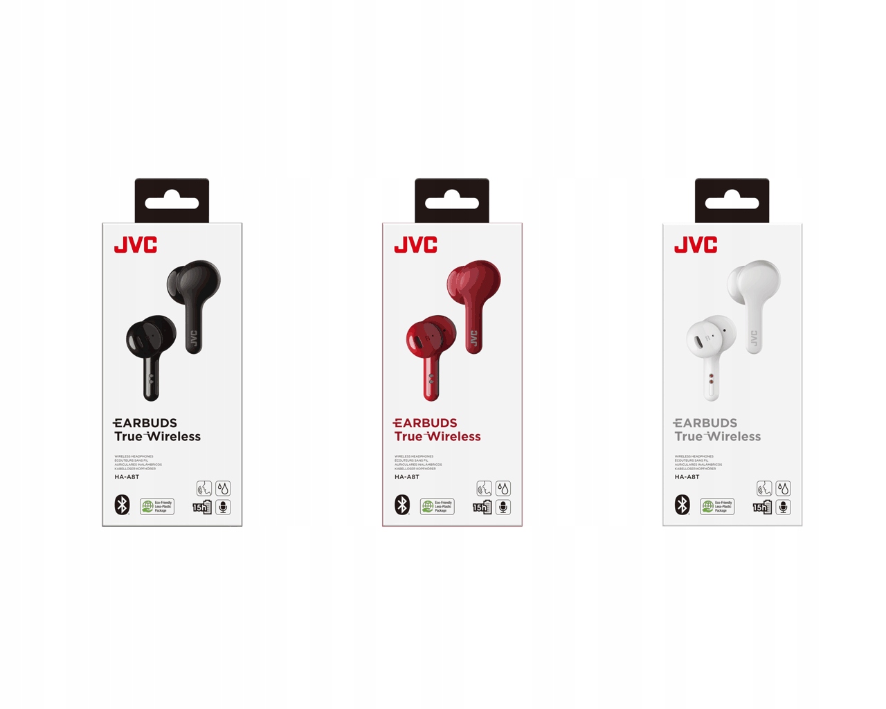 JVC HA-A8T SŁUCHAWKI BEZPRZEWODOWE BIAŁE Model HA-A8T-W