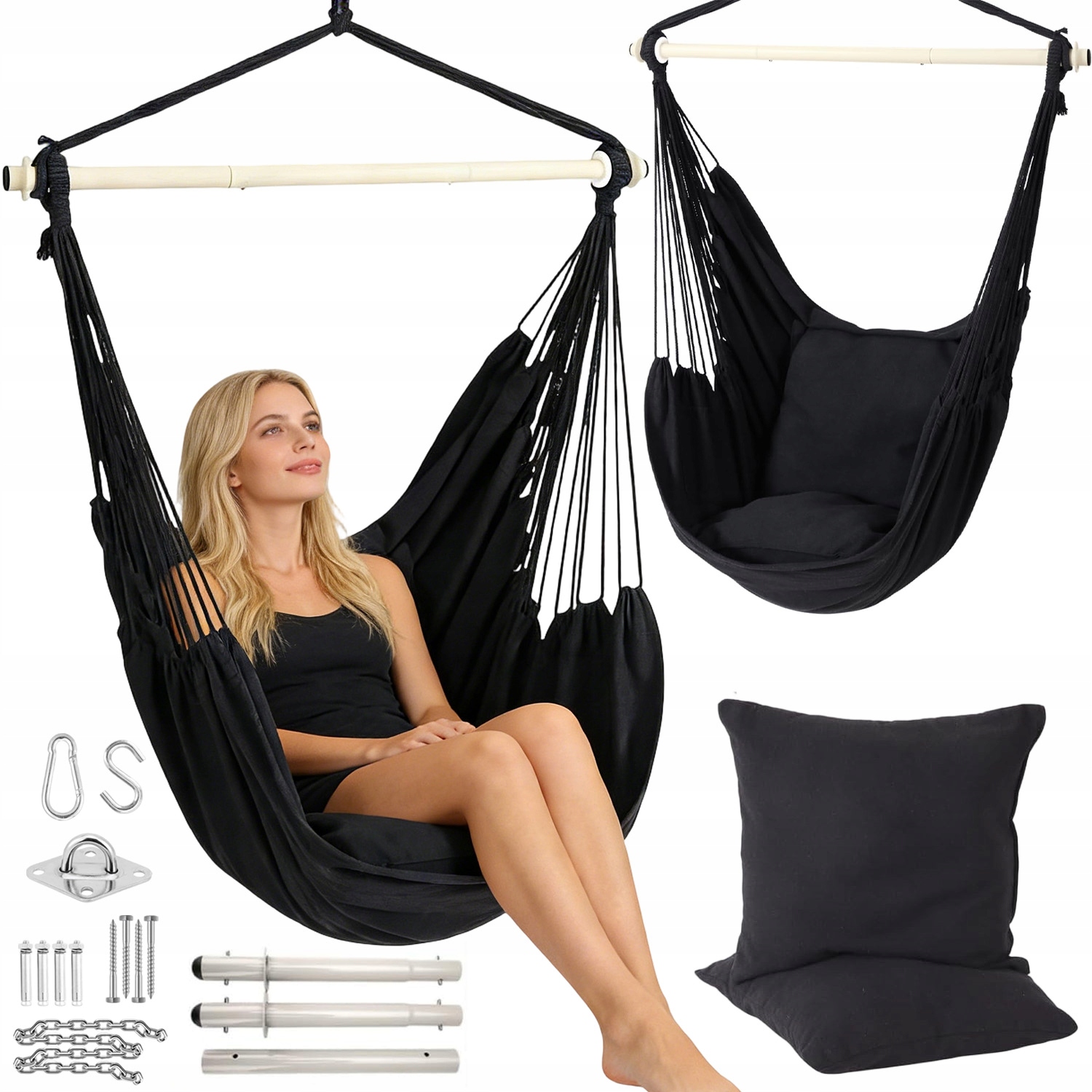 Houpací Křeslo S Železnými Trubkami, 150 Kg, Stabilní XXL