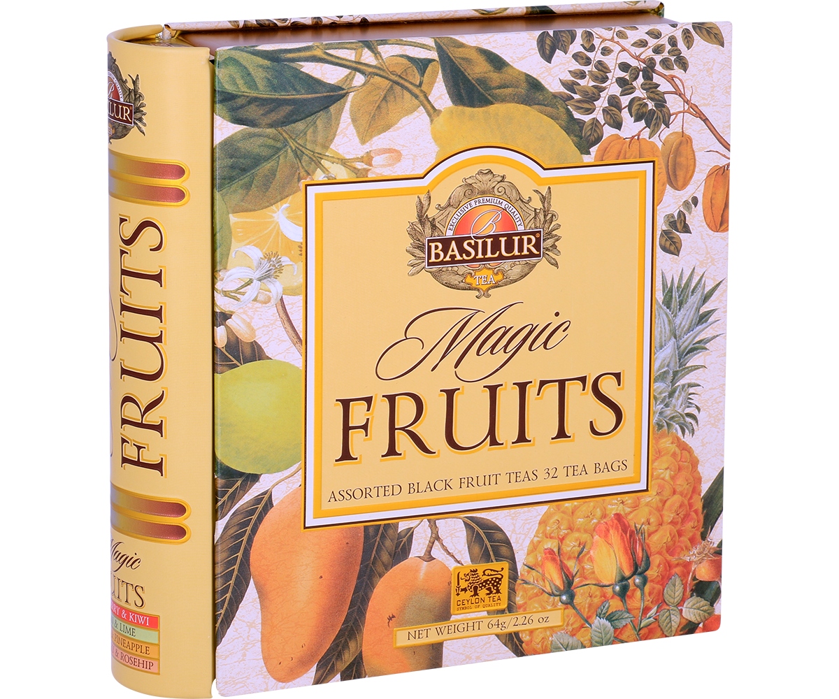 Sada čajů Basilur Magic Fruits čaj 4 ovocné příchutě 32 ks