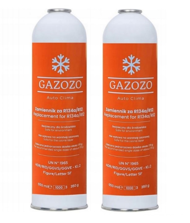

2x Gaz do nabicia klimatyzacji w aucie za R134a
