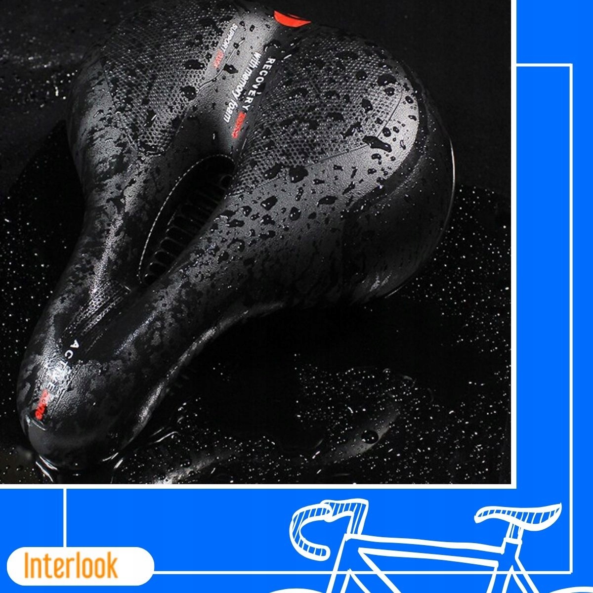 SIODEŁKO ROWEROWE SIODŁO SPORTOWE WENTYLACJA MIĘKKIE ANTYWSTRZĄSOWE PIANKA Model Siodełko rowerowe JC-011-BLACK